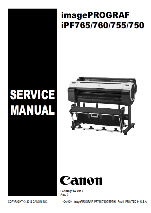 Canon ImagePROGRAF iPF765 760 755 750 Service Manual-1